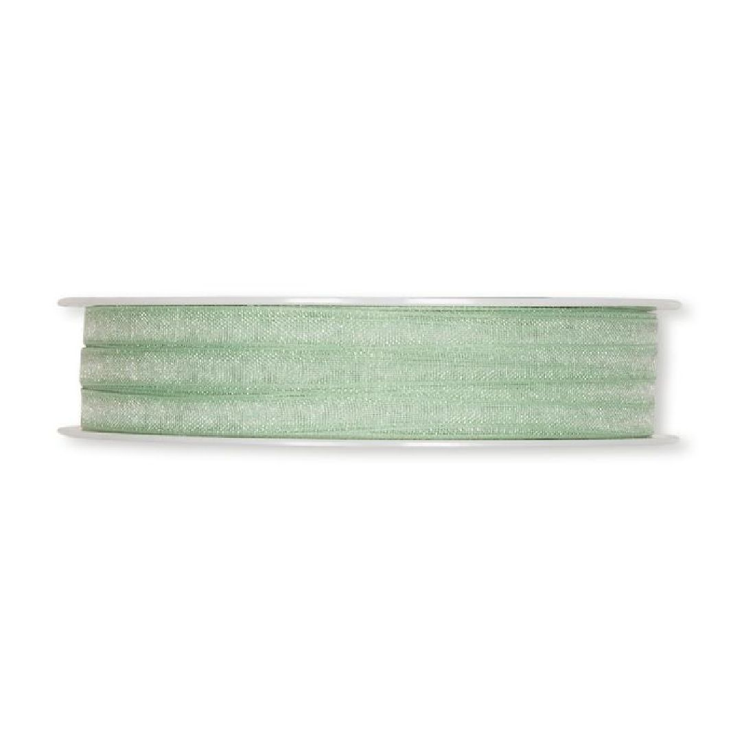 Organza m.Kante MINTGRÜN 128 5mm 50m mit Webkante