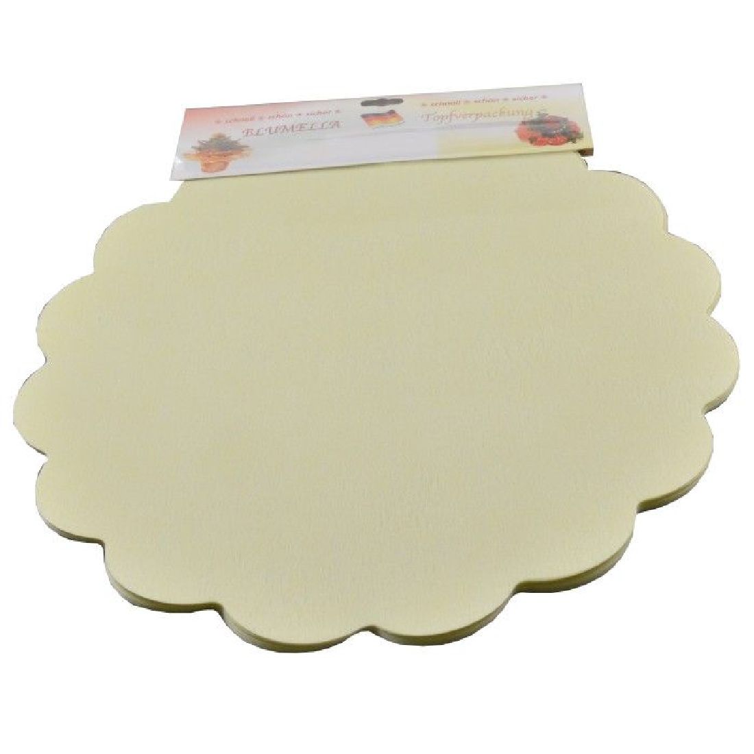 Blumella Topfmansch.Abreißbloc CREME-Fleece+Folie 229 54cm 25St.Block 100%nassfest