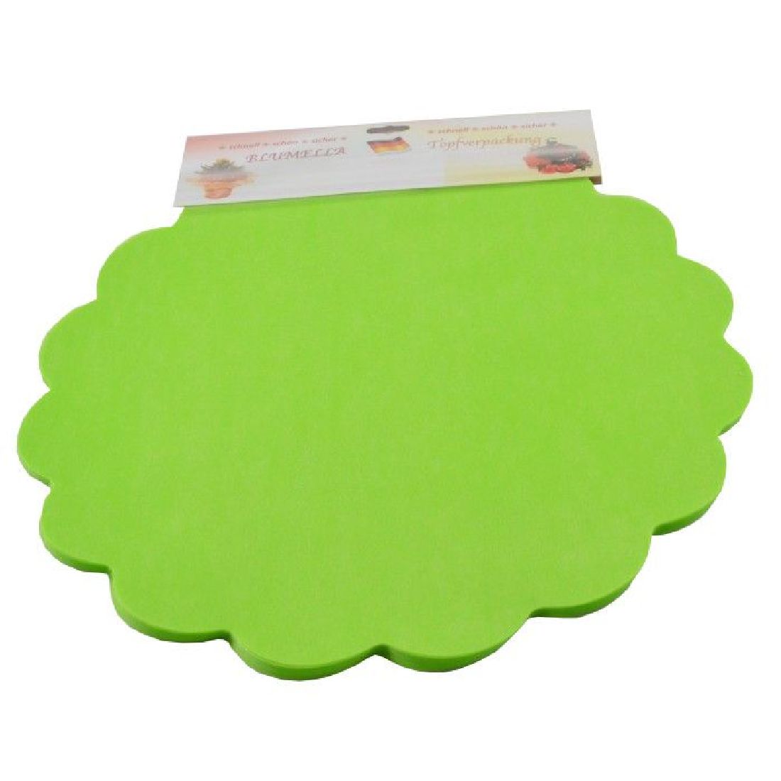 Blumella Topfmansch.Abreißbloc maigrün-Fleece+Folie 54cm 25St.Block 100%nassfest