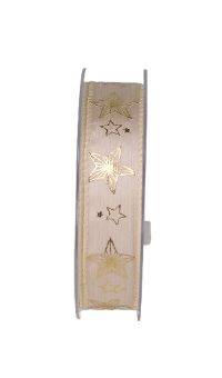 Band Indus creme-gold M602625 B:25mm L:15m